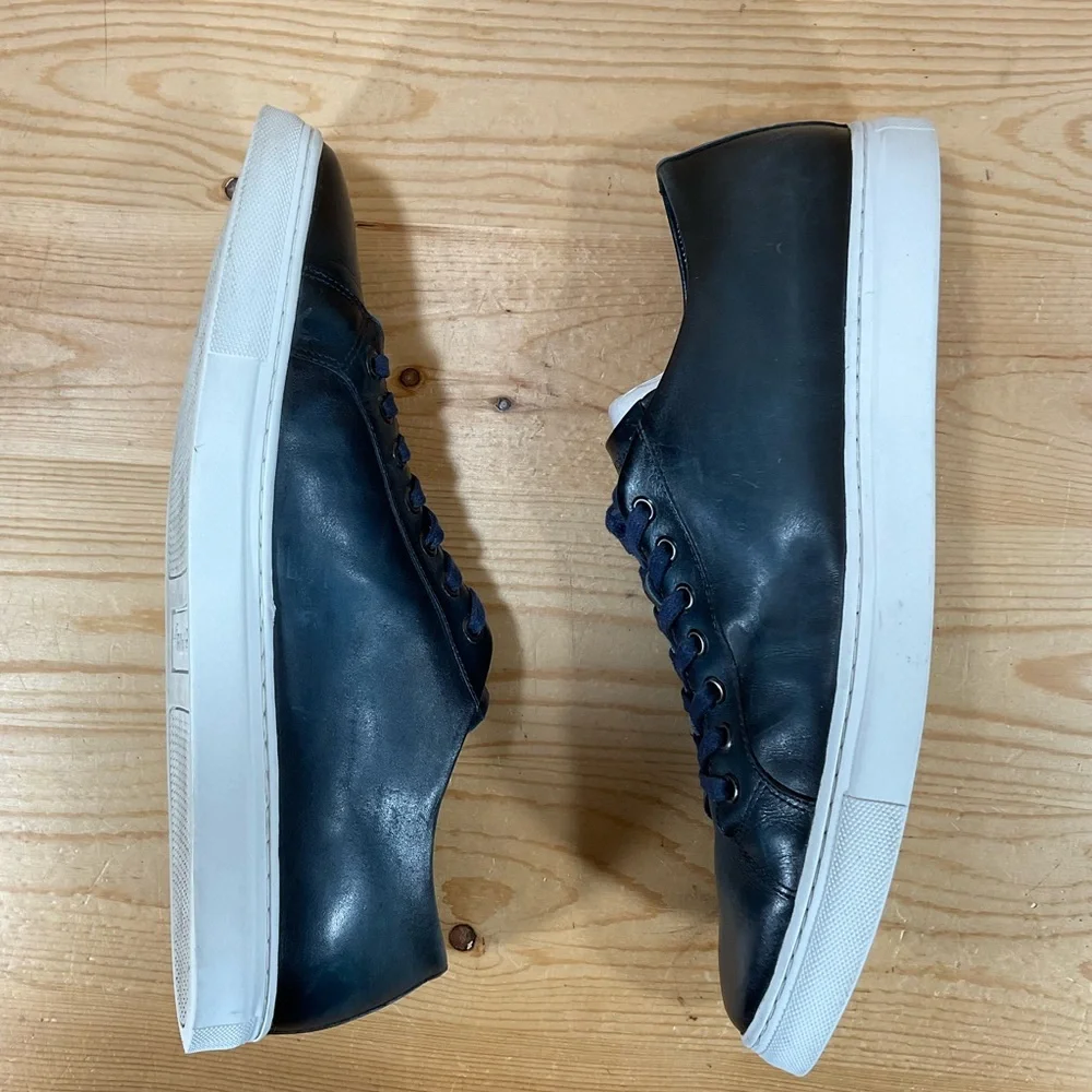 Belvedere Studio James Sneakers Size Men’s 10.5 D Blue White Leather